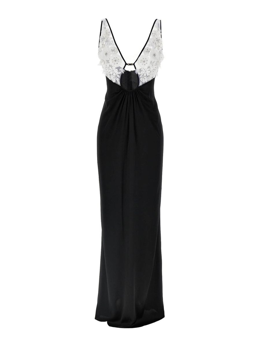 Elisabetta Franchi Robe Au Genou - Blanc