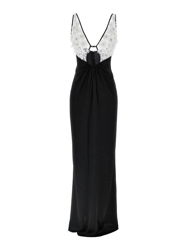 Elisabetta Franchi Robe Au Genou - Blanc