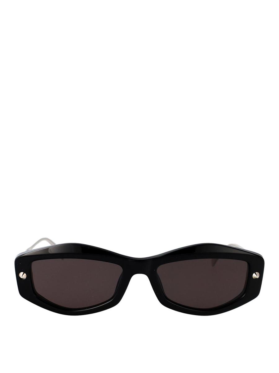 Alexander Mcqueen Lunettes De Soleil - Noir