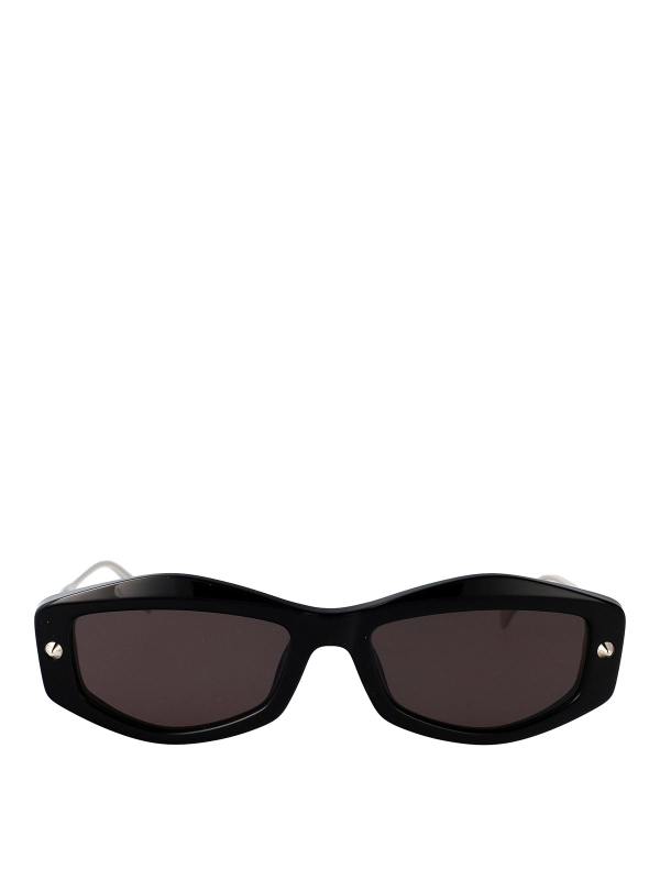 Alexander Mcqueen Lunettes De Soleil - Noir