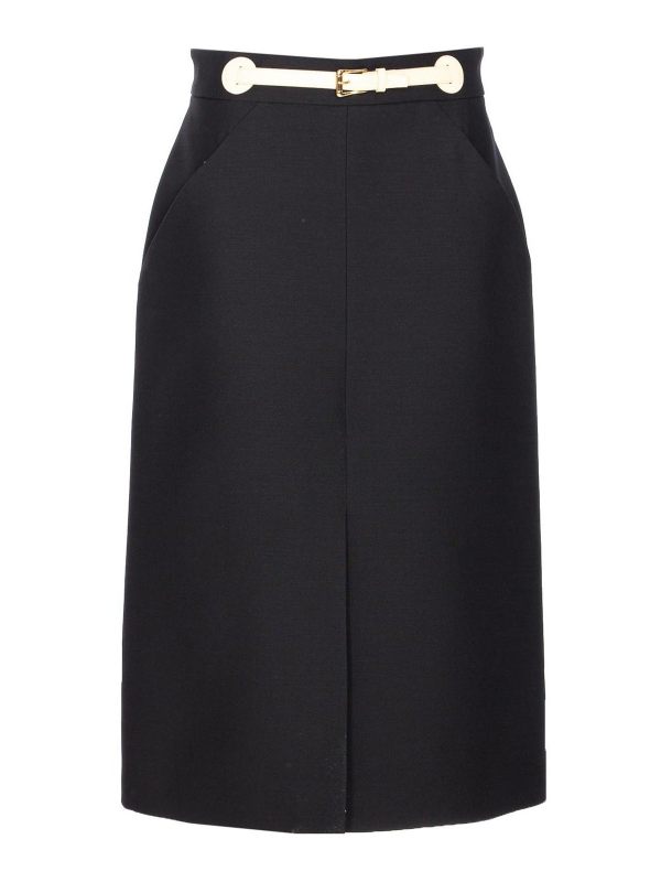 Valentino Garavani Jupe Midi - Noir
