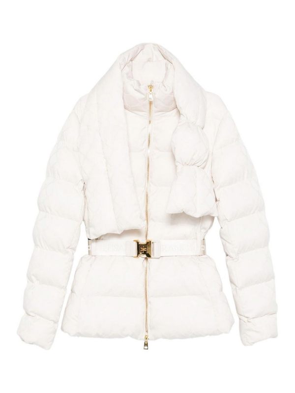 Elisabetta Franchi Blouson Rembourré - Blanc