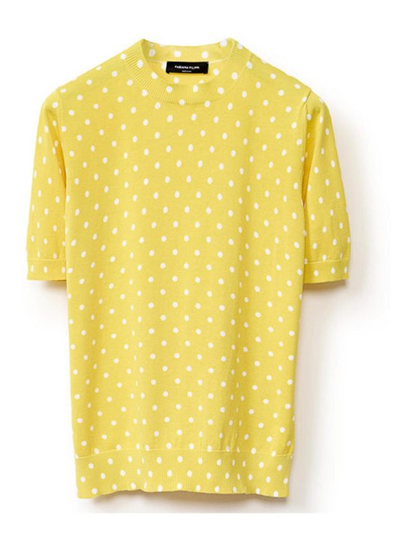 Fabiana Filippi Pull Col Bateau - Jaune