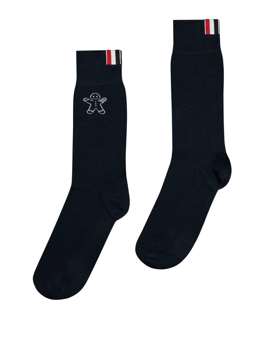 Thom Browne Chaussettes - Bleu Foncé