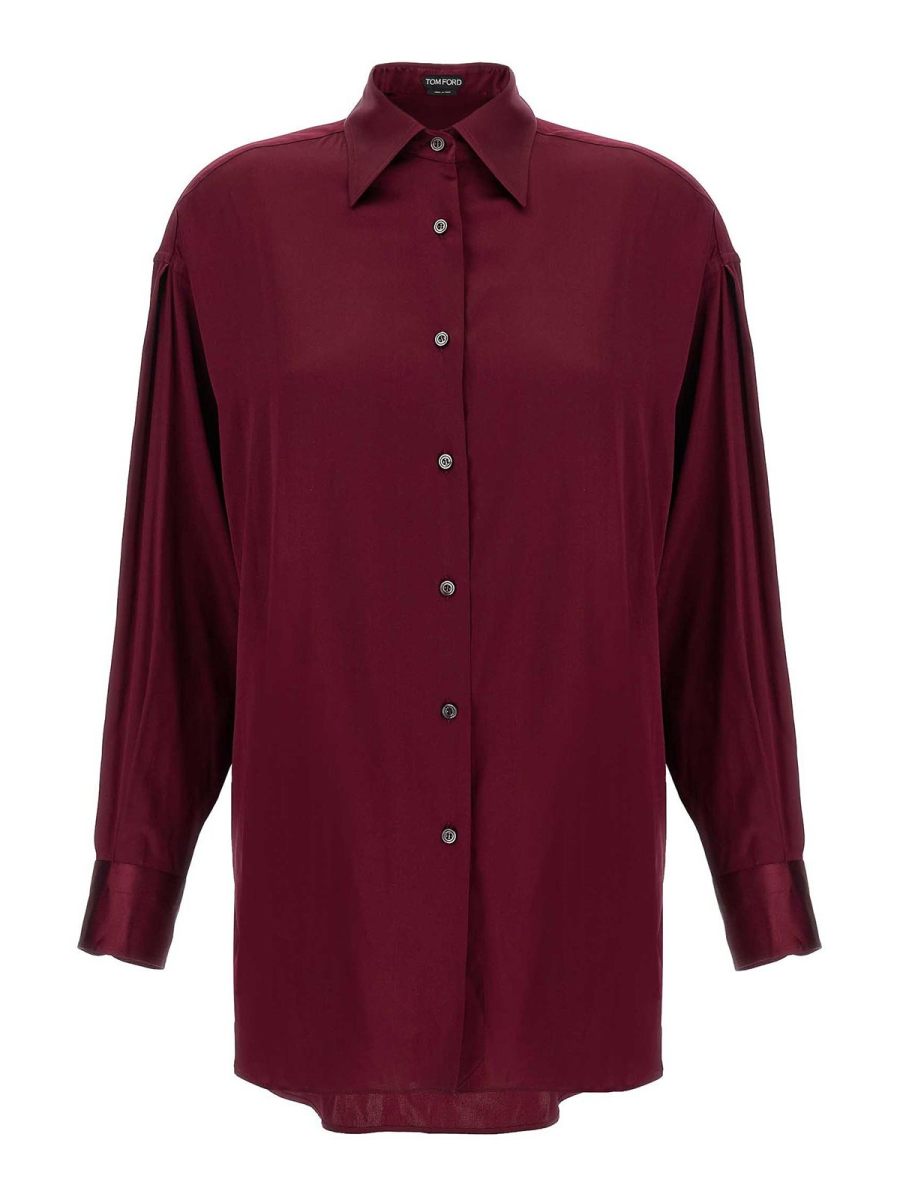 Tom Ford Chemise - Rouge Brun