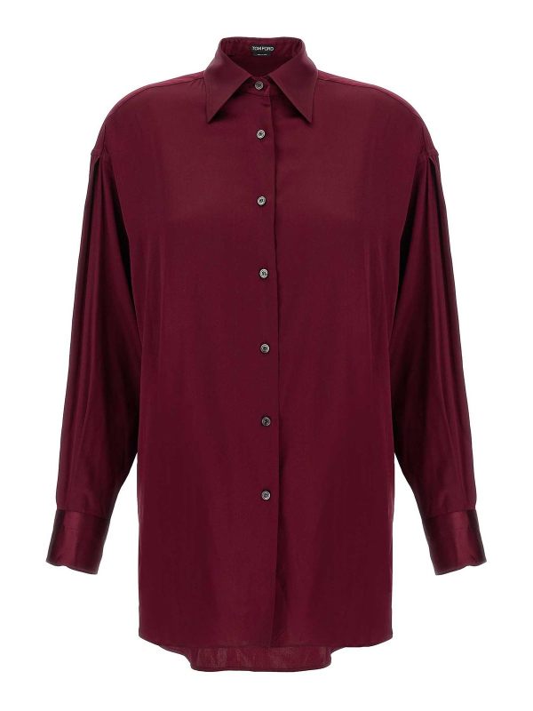 Tom Ford Chemise - Rouge Brun