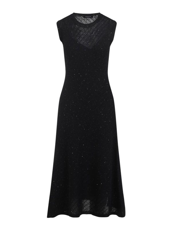 Fabiana Filippi Robe Au Genou - Noir