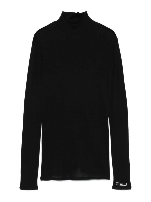 Elisabetta Franchi Pull Col Rond - Noir