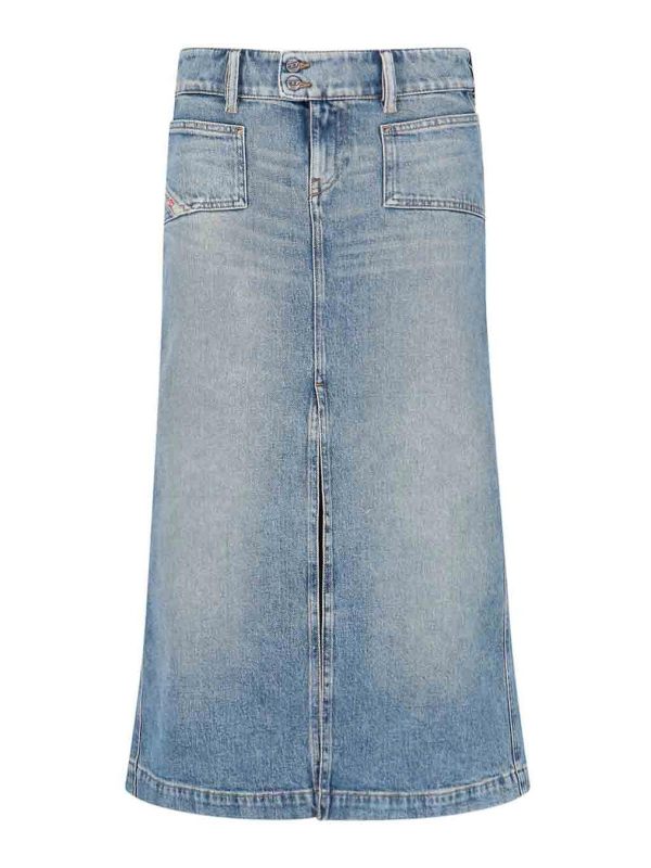Diesel Jupe Midi - Bleu