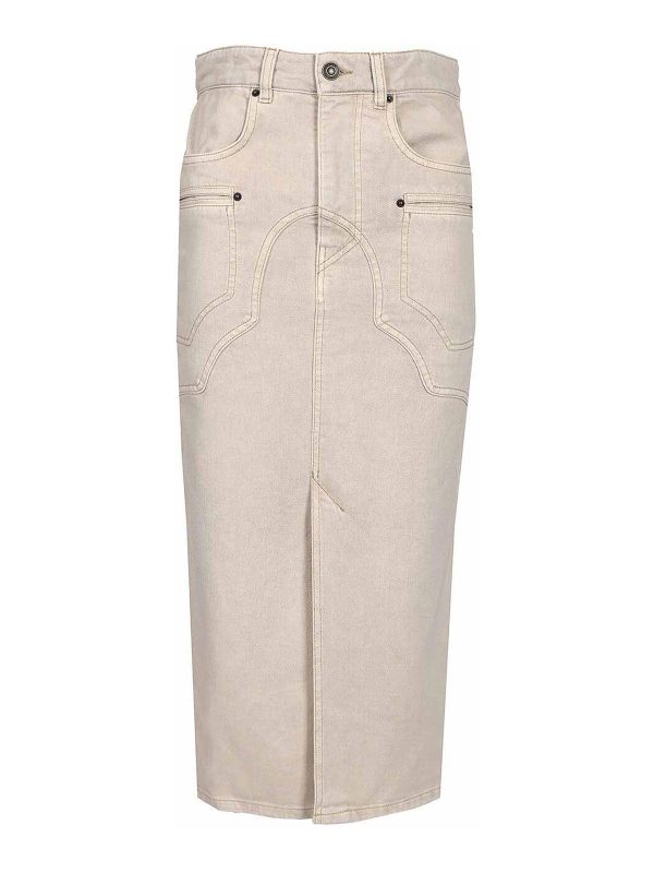 Isabel Marant Jupe Midi - Beige