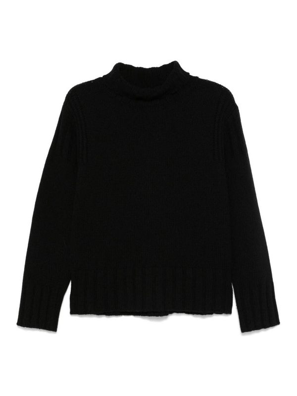 Jil Sander Pull Col Roulé - Noir