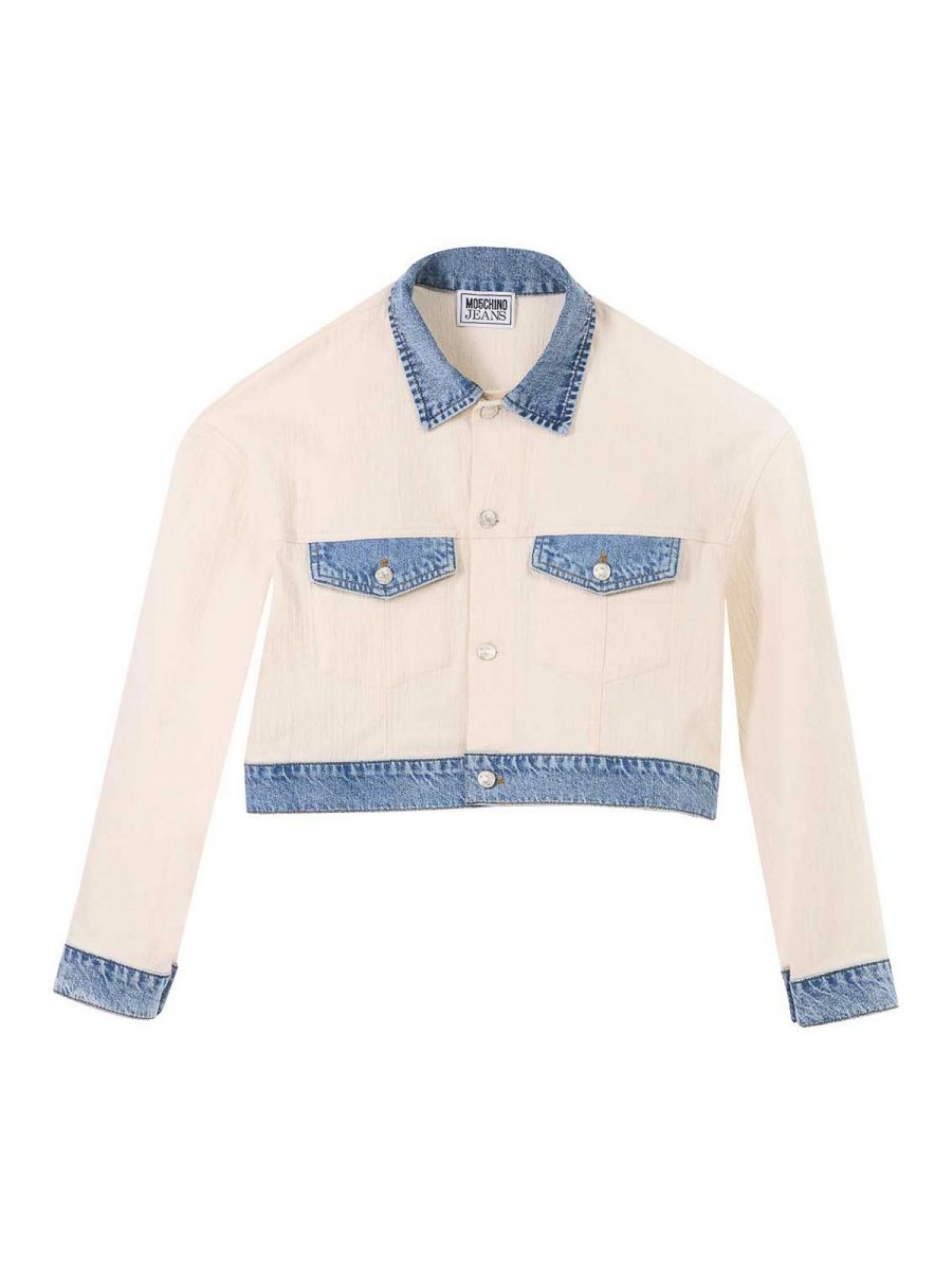 Moschino Jeans Veste En Jean - Beige