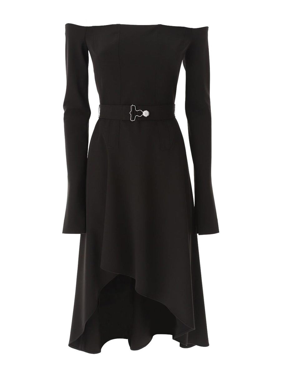 Moschino Jeans Robe Au Genou - Noir