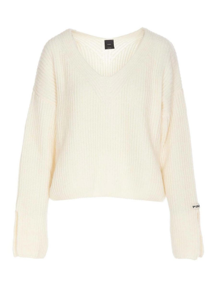 Pinko Pull Col Rond - Blanc