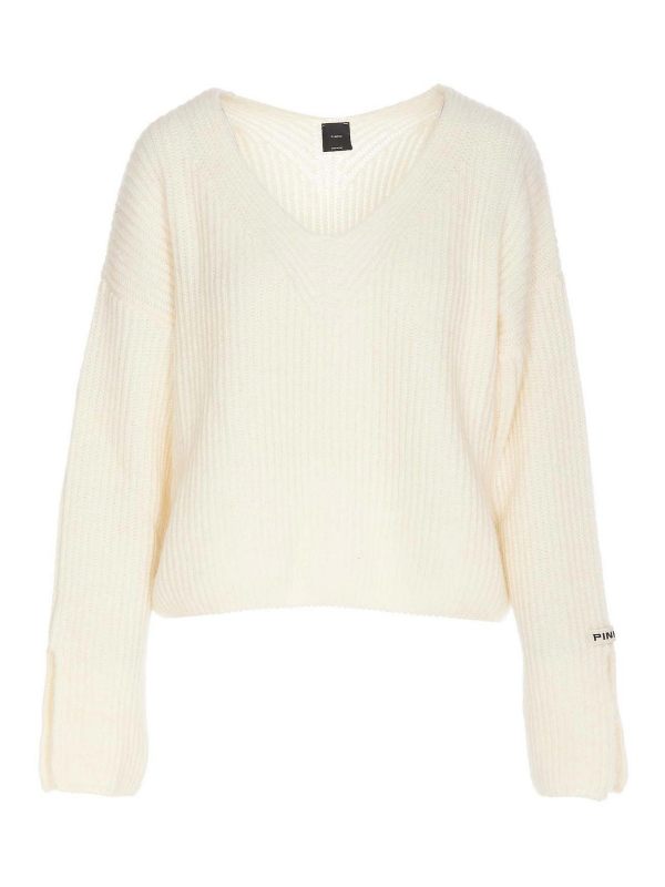 Pinko Pull Col Rond - Blanc