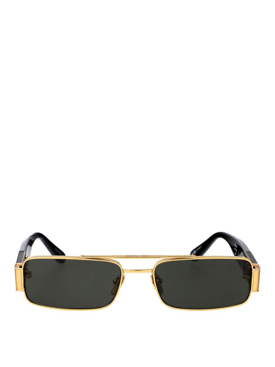 Linda Farrow Lunettes De Soleil - Or
