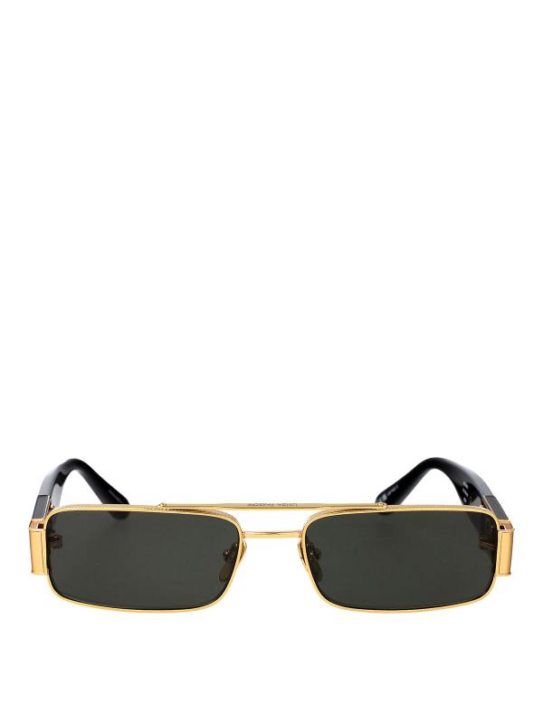 Linda Farrow Lunettes De Soleil - Or