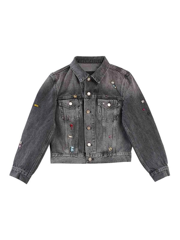 Marc Jacobs Blouson En Cuir - Gris