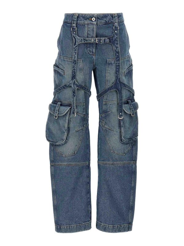 Off-White Jean Bootcut - Bleu