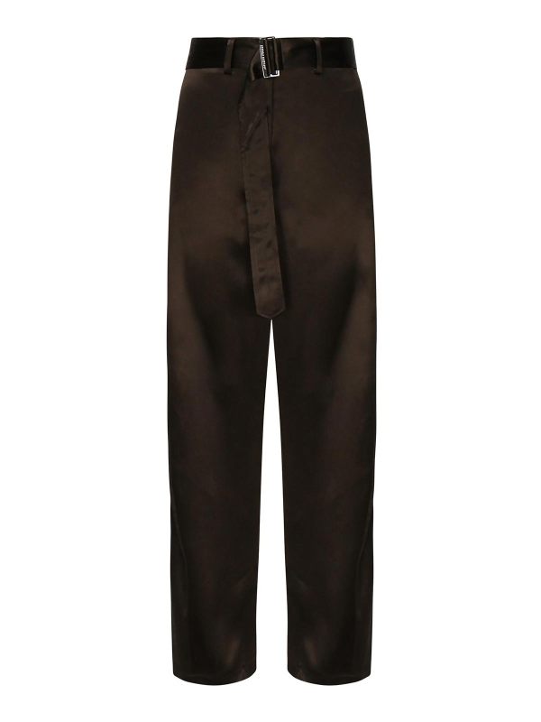 Magda Butrym Pantalons Décontractés - Marron