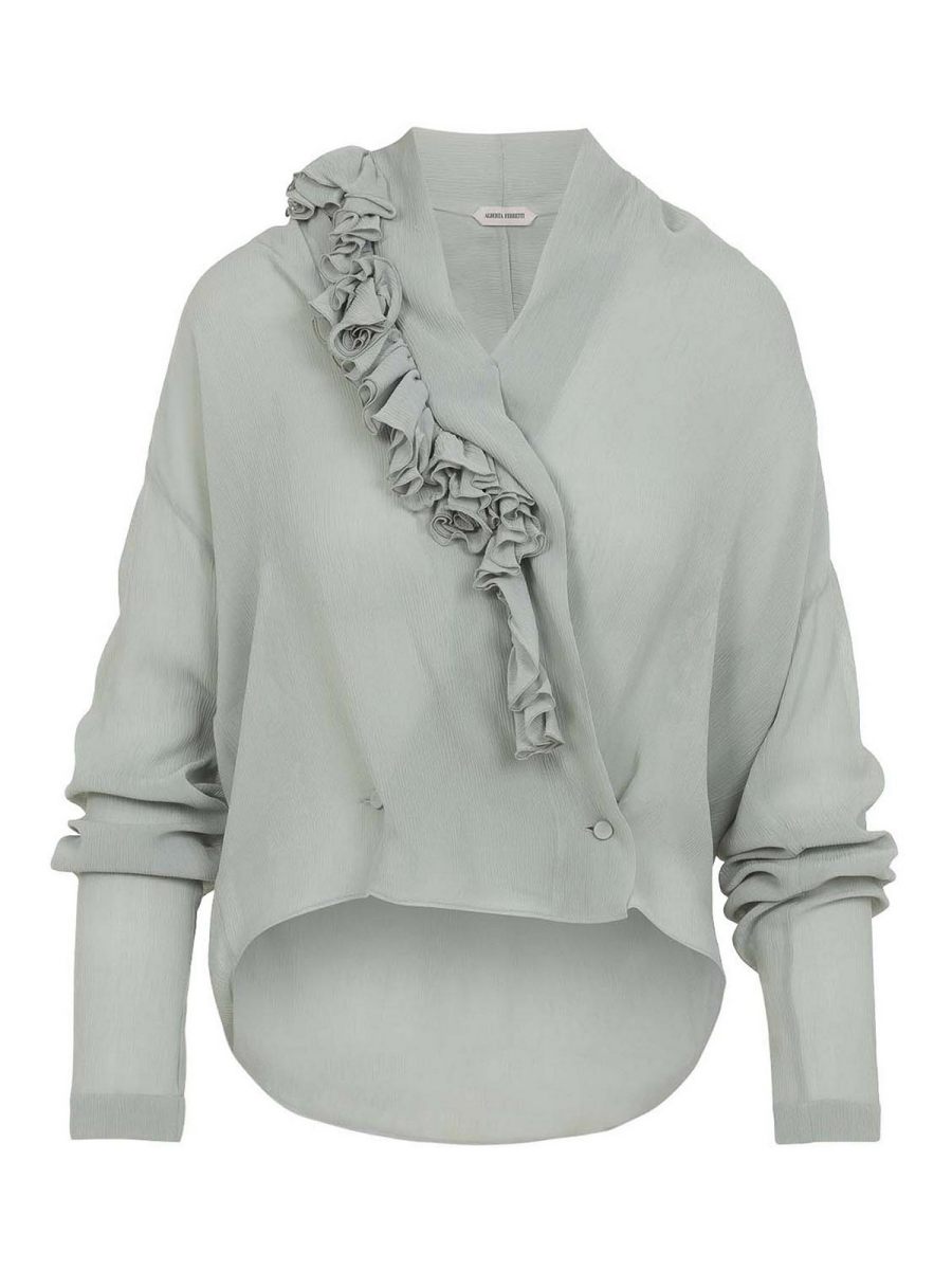 Alberta Ferretti Blouse - Gris Clair