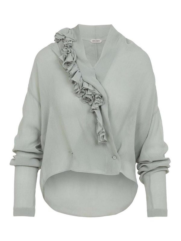 Alberta Ferretti Blouse - Gris Clair