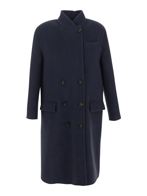 Brunello Cucinelli Manteau Au Genou - Noir