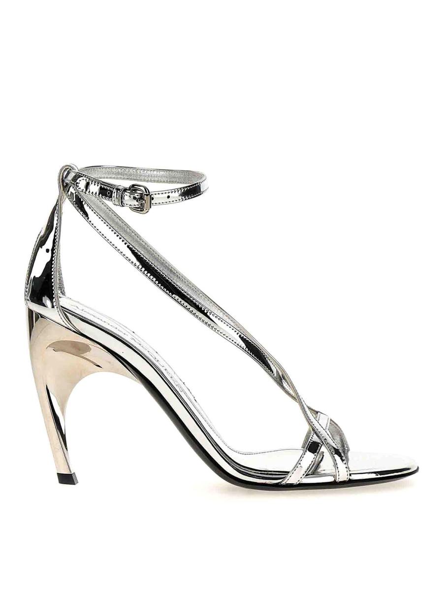 Alexander Mcqueen Sandales - Argent