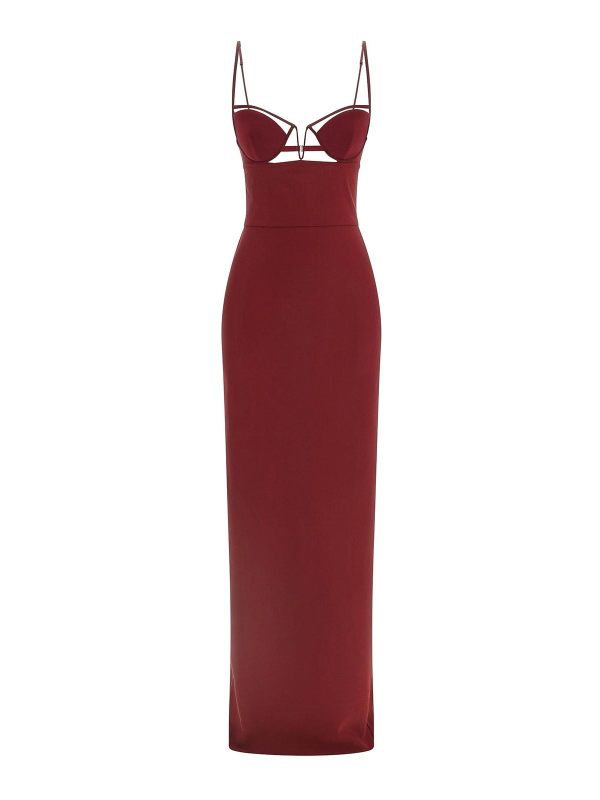 Nensi Dojaka Maxi Robe - Rouge Brun