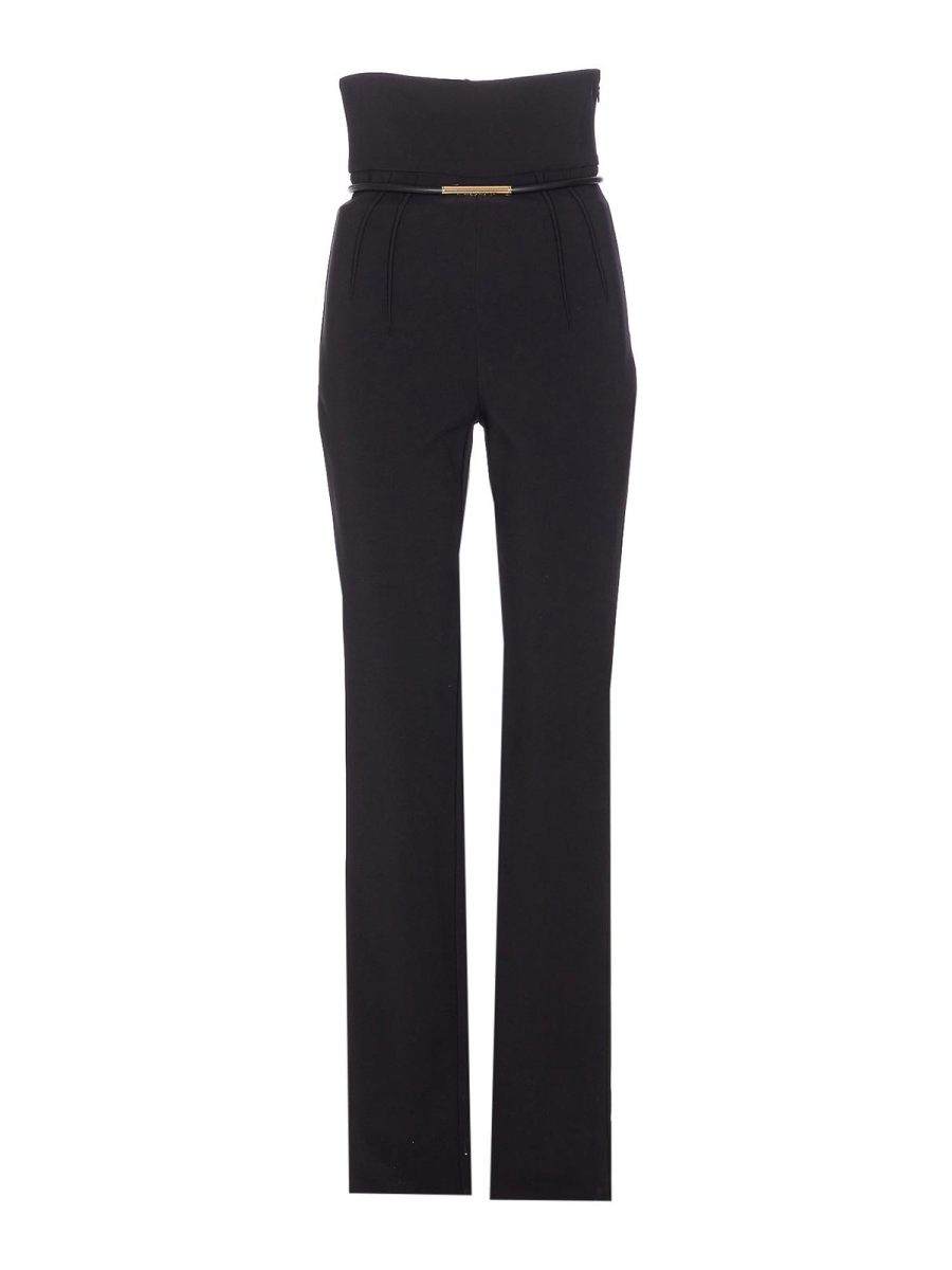 Elisabetta Franchi Pantalons Décontractés - Noir