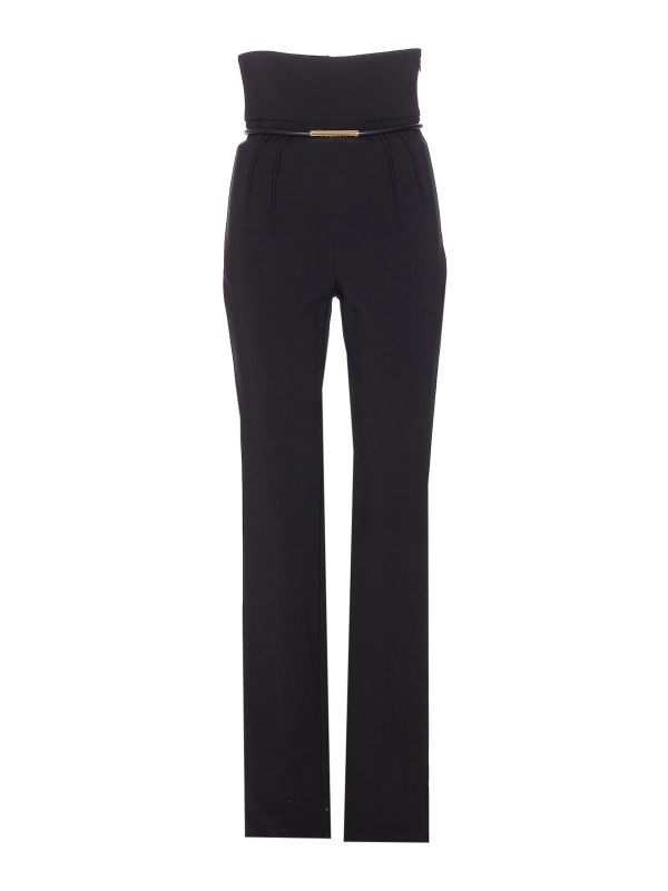 Elisabetta Franchi Pantalons Décontractés - Noir