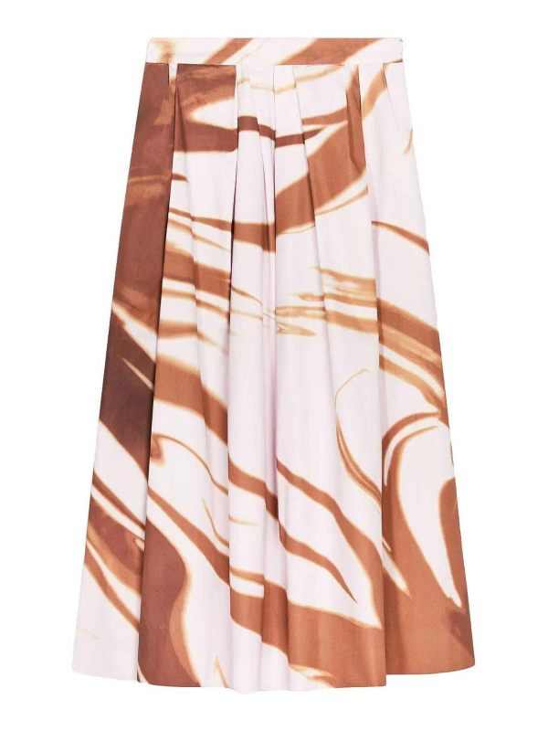 Dries Van Noten Jupe Midi - Marron