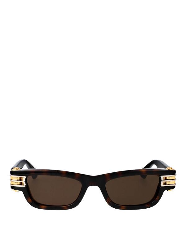 Bottega Veneta Lunettes De Soleil - Marron