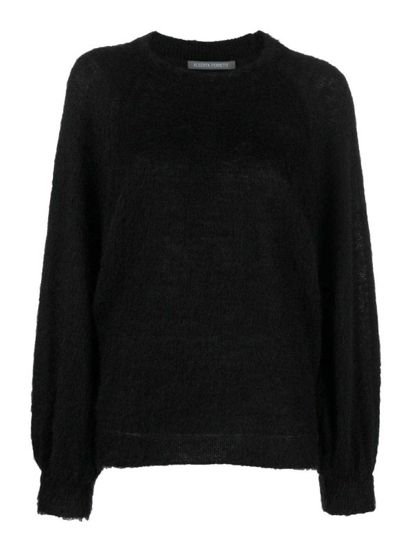 Alberta Ferretti Pull Col Bateau - Noir