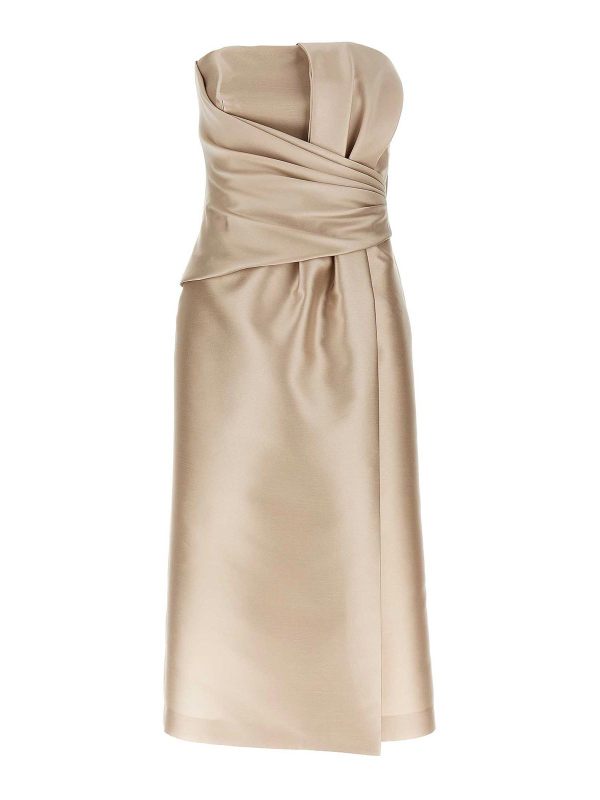 Alberta Ferretti Maxi Robe - Beige