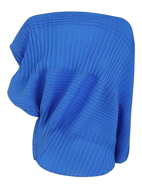 Pleats Please Issey Miyake Top - Bleu