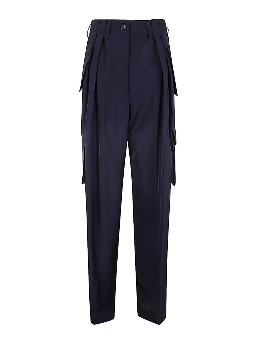 Dries Van Noten Pantalons Décontractés - Bleu