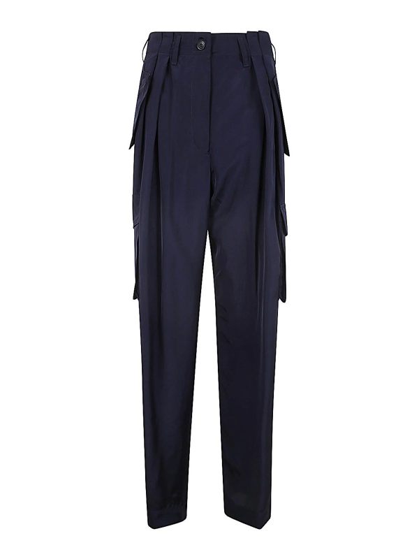 Dries Van Noten Pantalons Décontractés - Bleu
