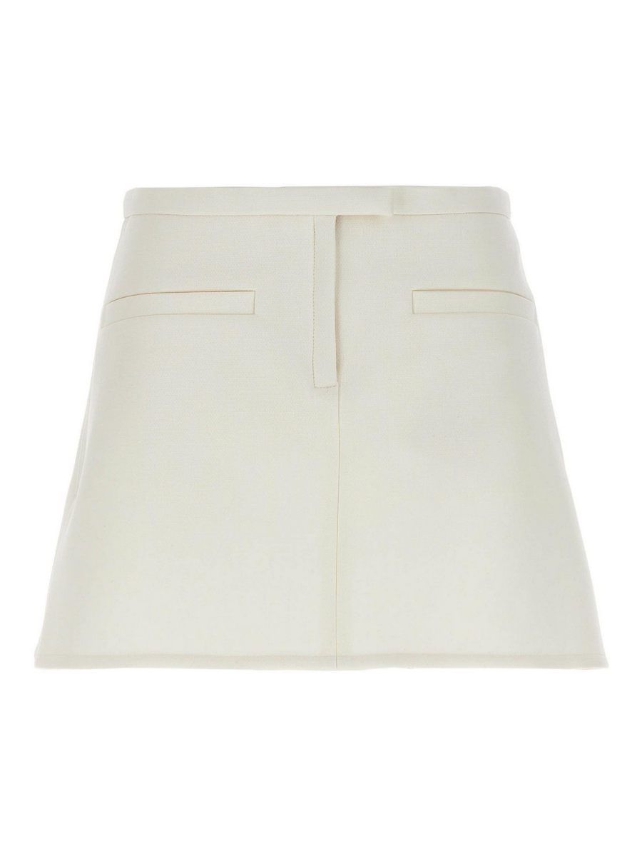Courreges Jupe Midi - Blanc