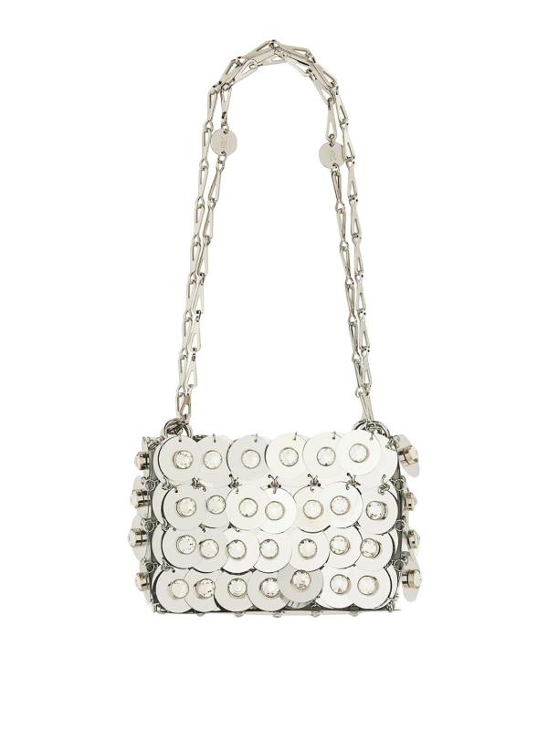 Rabanne Sac Porté Épaule - Argent