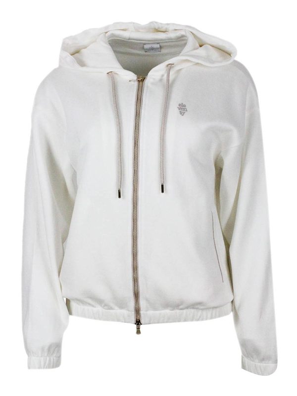 Eleventy Pull Col Rond - Blanc