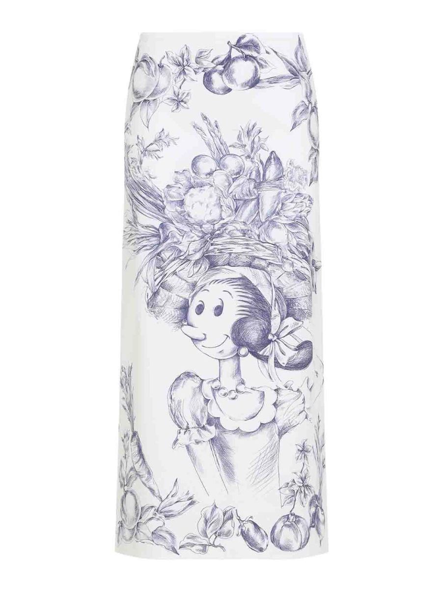 Moschino Jupe Midi - Blanc
