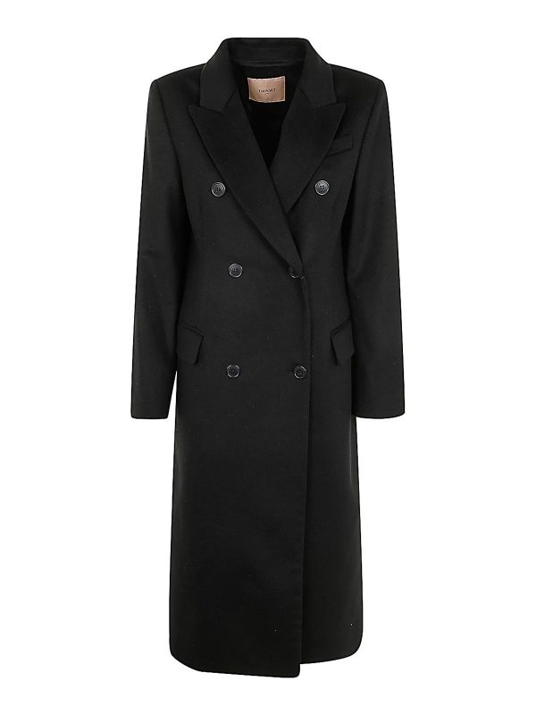 Twinset Manteau Court - Noir