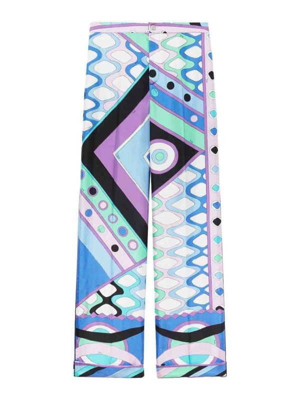 Emilio Pucci Pantalons Décontractés - Bleu Clair