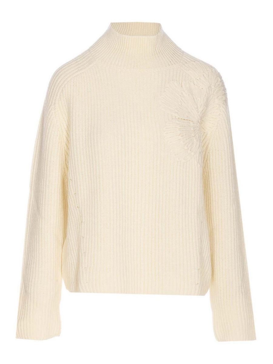 Liu Jo Pull Col Rond - Blanc