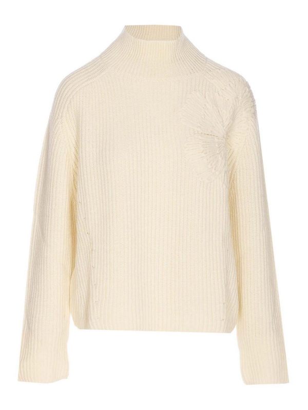 Liu Jo Pull Col Rond - Blanc