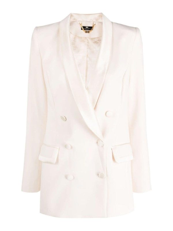 Elisabetta Franchi Veste Casual - Crème