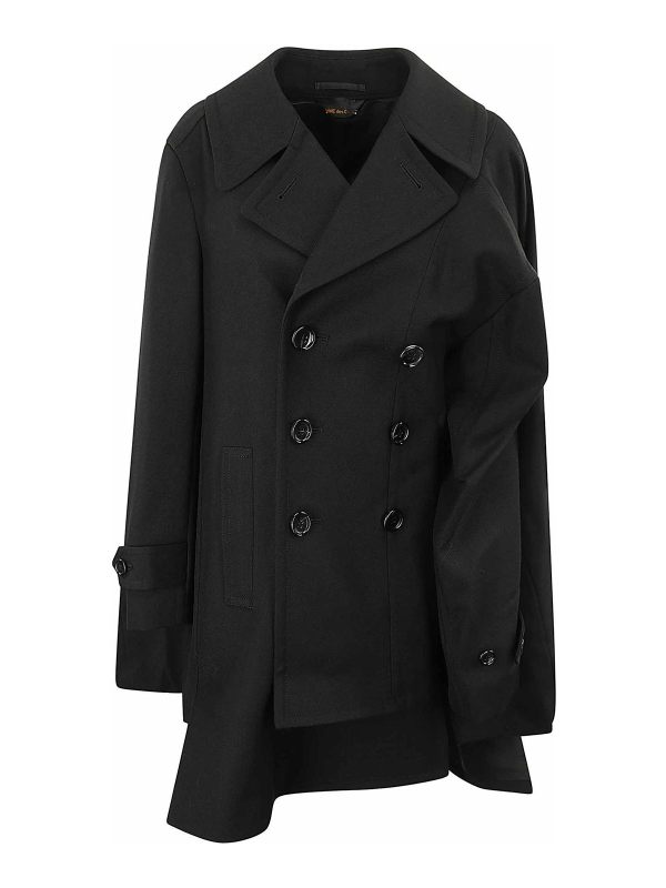 Comme Des Garcons Manteau Court - Noir