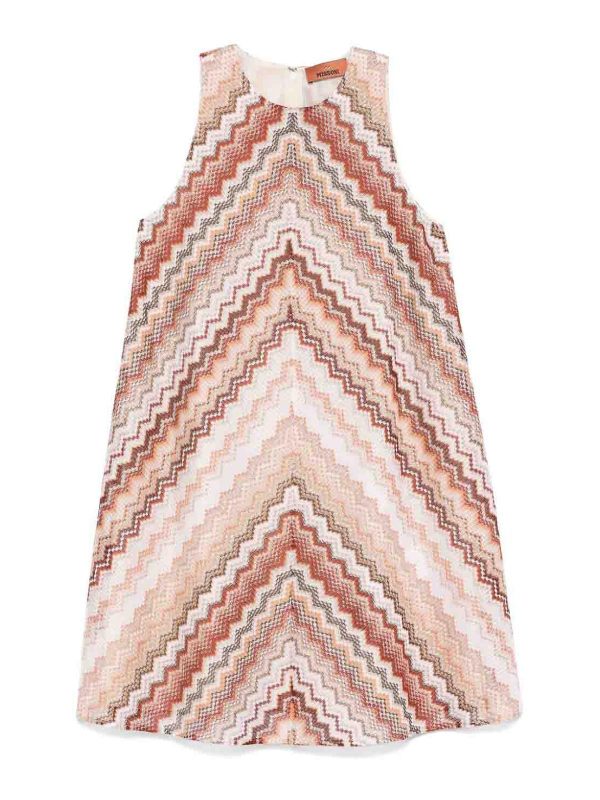 Missoni Robe Au Genou - Marron