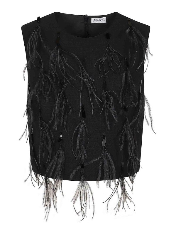 Brunello Cucinelli Top - Noir